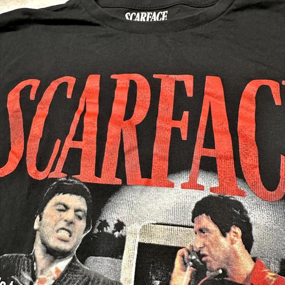 Scarface Movie Tony Montana Collage Graphic Tee Black Mens S - Picture 4 of 9
